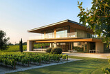 Italian vineyards in a state-of-the-art villa combining historical elegance with modern innovation.