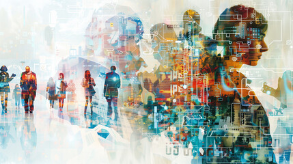 Poster -  Digital Anthropology as researchers studying the impact of digital technologies on human societies and cultures. 