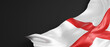 England flag on black background 3D render
