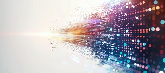 Leinwandbilder - technology digital cyberspace background. generative ai technology.