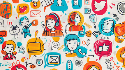 Poster -  users promoting digital etiquette, empathy, and respectful communication in online communities. 