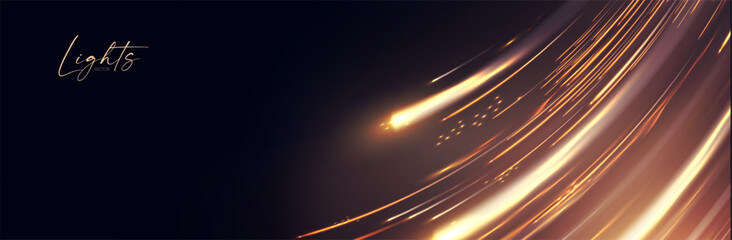 Wall Mural - motion light effect. shining magic background and liquid speed light.