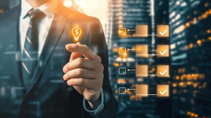 person pushing a button - cost of commercial premises
