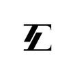 Classic T, L, E Initial mark logo design template