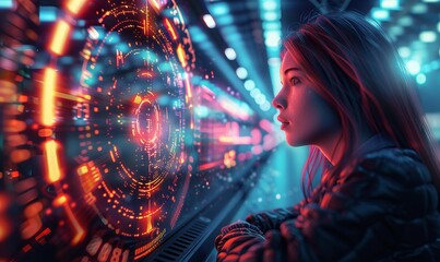 Poster - Technological speed and productivity concept
