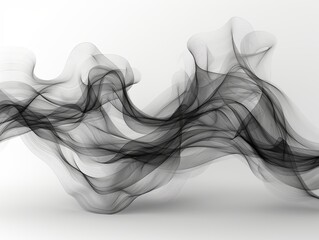 Abstract image with black dynamic swirling lines.