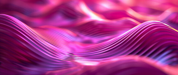 
Abstract background with magenta wavy lines, 3D rendering illustration. Abstract background with magenta wave texture. Modern wallpaper design for banner, poster, or cover in business concept