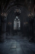 Gothic Studio Hintergrund, düsterer Hintergrund mit mystischer Atmosphäre