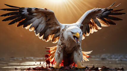 Wall Mural - eagle in flight