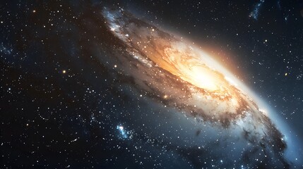 Wall Mural - Stunning Long Exposure Capture of the Andromeda Galaxy