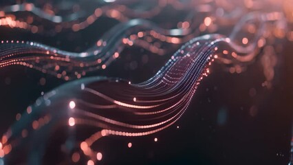 Poster - this captivating computer generated video showcases a mesmerizing wave of light in all its radiant g