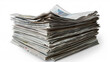 © otter2 - A stack of folded newspapers, highlighting the concept of paper recycling