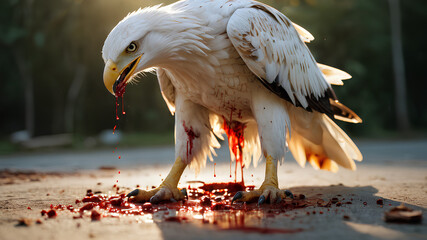 Wall Mural - white faced vulture