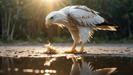 Wall Mural - white tailed eagle