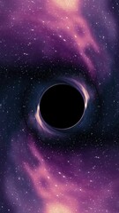 black hole pulls in nebula star space time funnel pit seamless loop animation background nice cool v