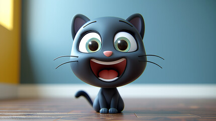 Poster - Cute cat cartoon 