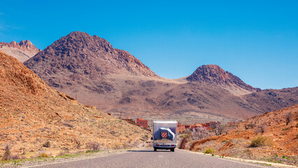 Wall Mural - Motor home on the road- Road trip, travel, adventure