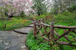 Central Park in spring at Shakespeare's garden