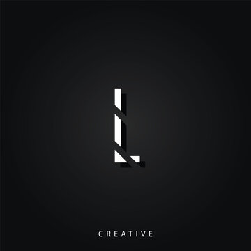 L Creative White Latter Logo Design. Minimal Latter Logo. White Logo. Creative Logo Minimal Latter Logo. Illustration Vector. Creative Monogram. Premium Vector Logo. Premium Design.