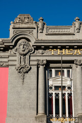 Wall Mural - main facade of Theater Circo on the Avenida da Liberdade in Braga, Portugal