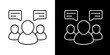 Communication, messaging, contact, connection, interaction Icon