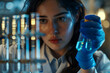 Young scientist woman in laboratory