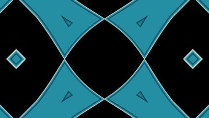 Poster - A seamless looped animation featuring a diamond pattern in black and blue colors.