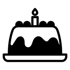 Poster - cake, birthday cake icon
