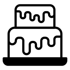 Poster - cake, birthday cake icon
