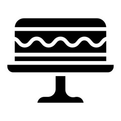 Poster - cake, birthday cake icon
