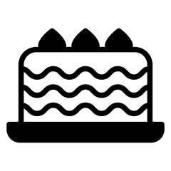 Canvas Print - cake, birthday cake icon