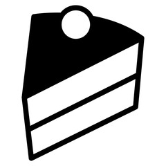 Poster - cake, birthday cake icon