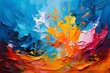 Abstract colorful background with liquid