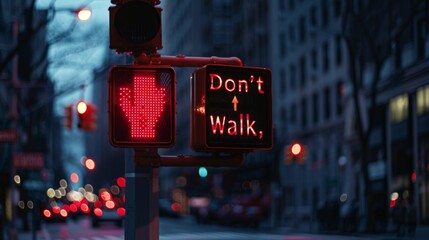 Aufkleber - A pedestrian crossing signal indicating 