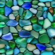 blue and green stones