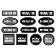 © Arief - Set Of Variant Menu Button Design For Web Element