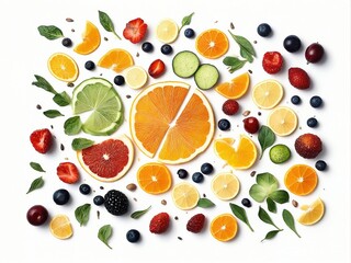 Wall Mural - fruits and vegetables