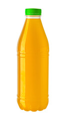 Wall Mural - plastic orange bottle isolated