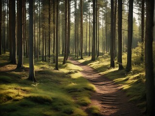 morning in the forest