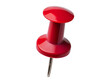 © Medard - Red push pin isolated on transparent background