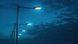 © Chingiz - An urban electro-energy technology feature, showcasing a modern street LED lighting pole.