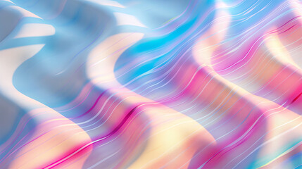 Wall Mural - Abstract Colorful Waves Background with Dynamic Vibrant Textures