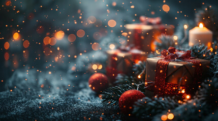 Wall Mural - christmas background