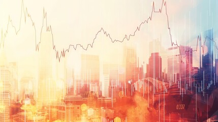 Poster - Trader using tablet to analyze real-time financial data, focusing on tech stocks and market fluctuations