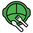 Baby Plate  Icon Element For Design
