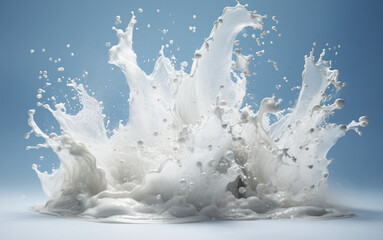 milk splash isolated on white background