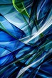Abstract blue and green background.