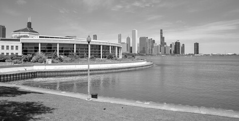 Wall Mural - Big City Skyline along the waterfront