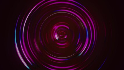 Poster - Colorful animated neon circle. Countdown. Neon colored numbers. Multicolor RGB swirl background. Neon futuristic abstract magic circle. Spiral illustration. 3D rendering. Abstract animation 4K