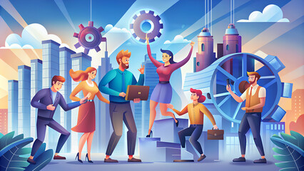 developing team for supporting company and business